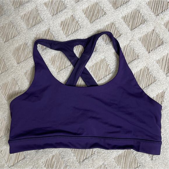 Lululemon Time To Sweat Sports Bra Purple Size 8 - Picture 2 of 6